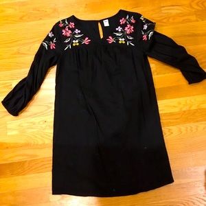 Embroidered mini dress